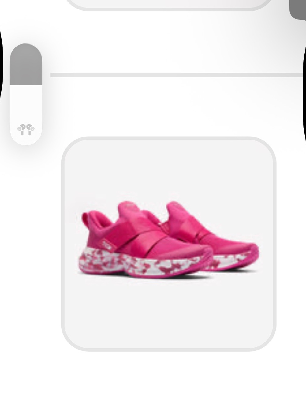 Girls Slip-On Athletic Sneakers in Hot Pink